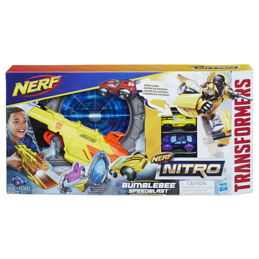 nerf nitro transformers bumblebee speedblast