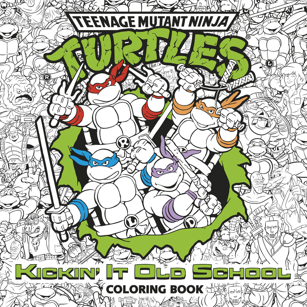 Kickin' It Old School Coloring Book (Teenage Mutant Ninja Turtles) -  English Edition