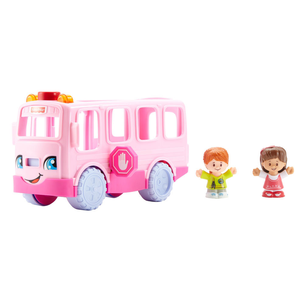 pink school bus toy