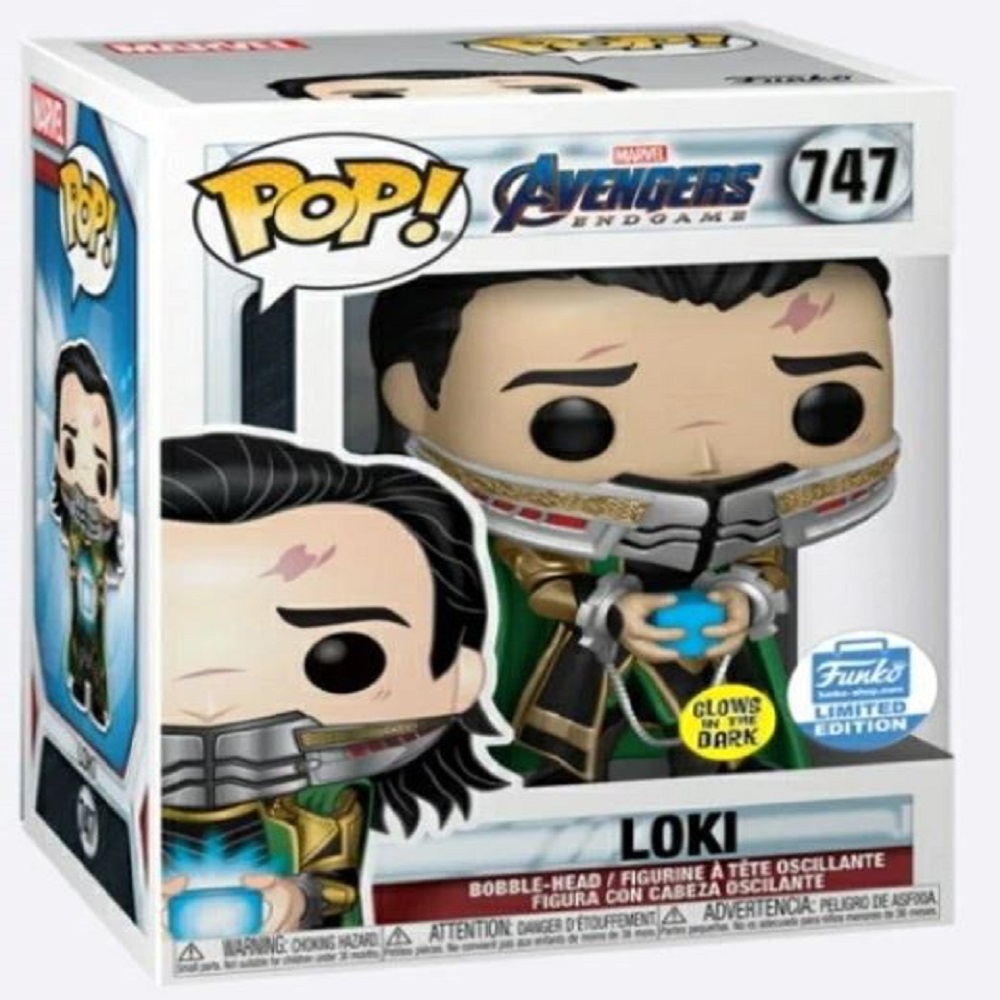 Funko POP! Marvel: Avengers Endgame - Loki Con Teseracto - R Exclusive ...