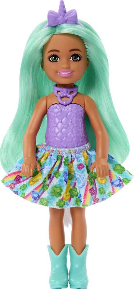 Unicorn-inspired Chelsea Barbie Doll with Green Hair, Unicorn Toys ...