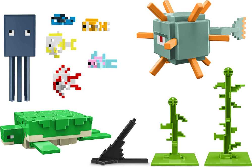 Minecraft Aquatic Defenders Figure Pack with 8 Action Figures | Toys R ...
