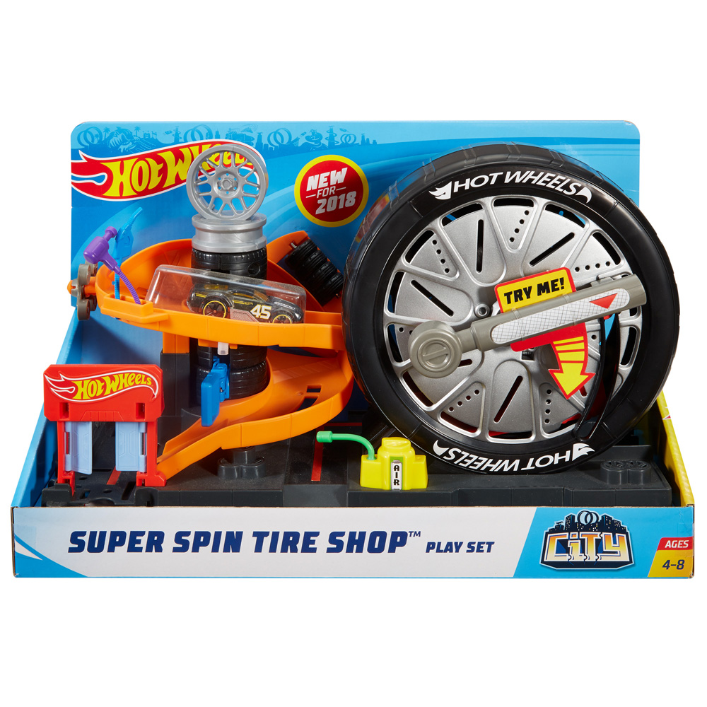 hot wheels city tire shop