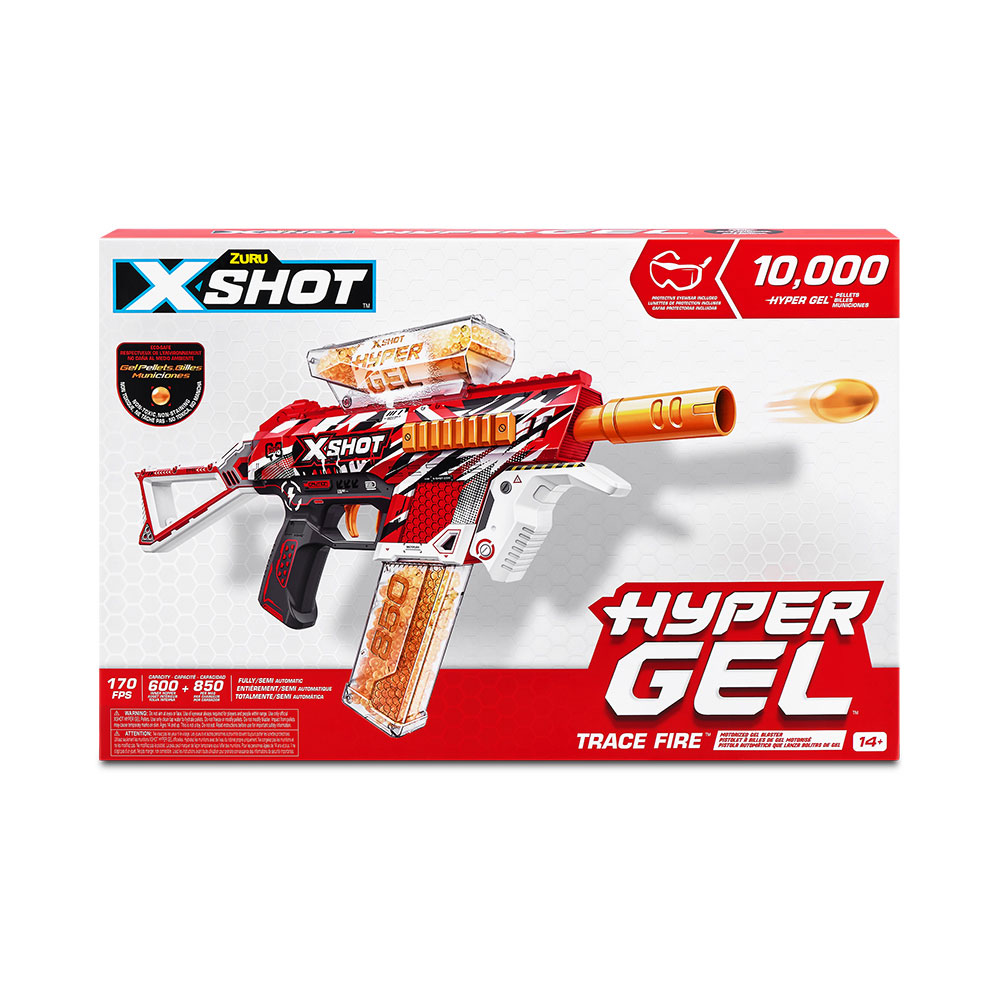 Pistolet Trace Fire X-Shot Hyper (10 000 boulettes Hyper) par ZURU :  : Jeux et Jouets