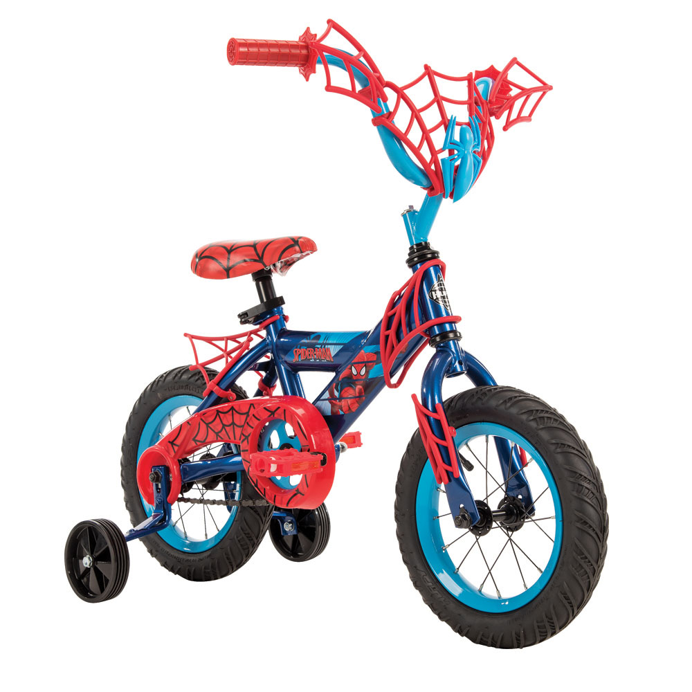 spiderman bicycle with training wheels