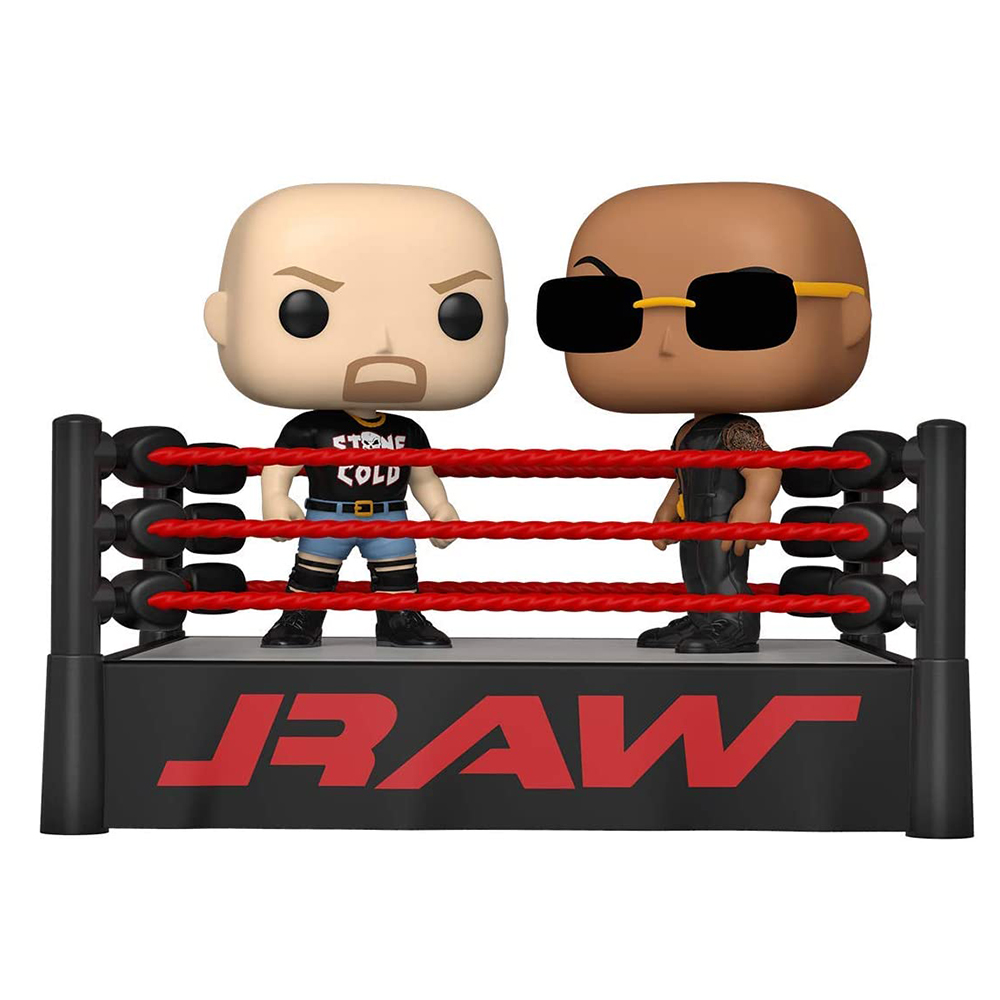 Funko Pop! Moment: WWE - The Rock vs Stone Cold in Wrestling Ring