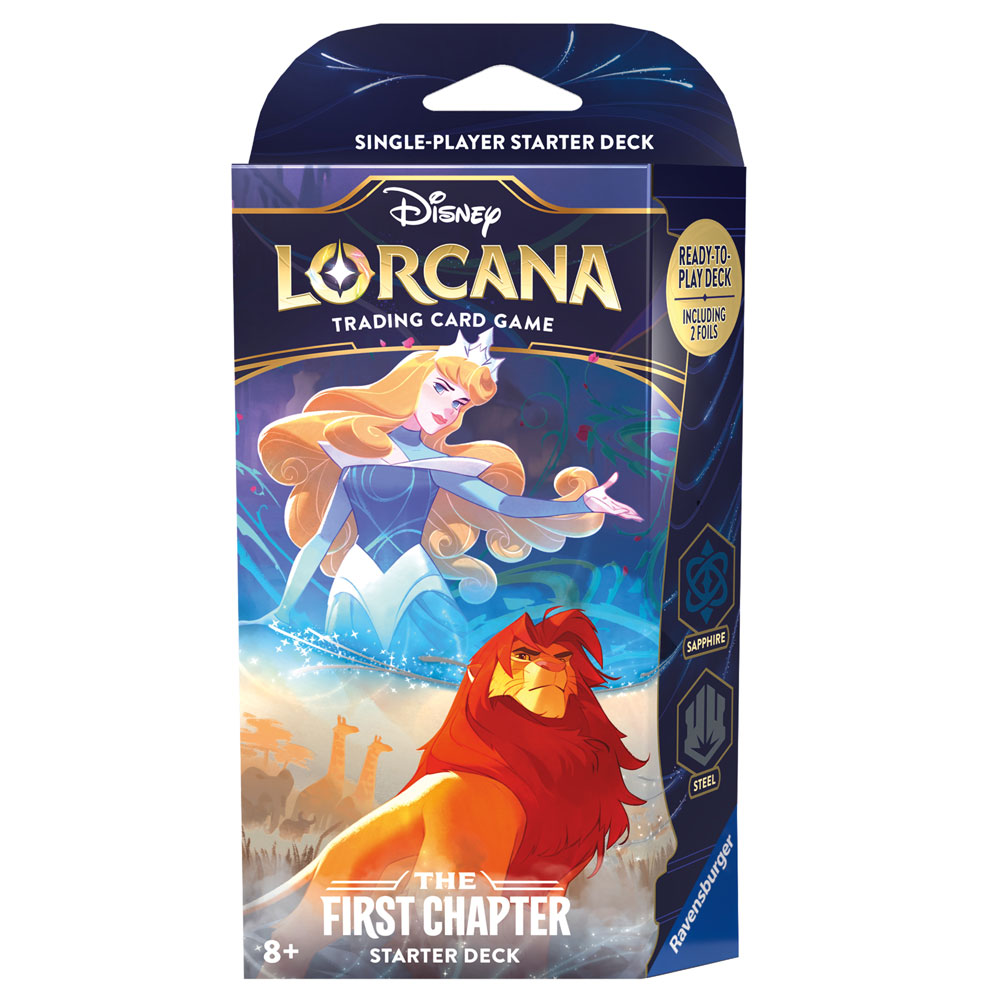 Lorcana The First Chapter Starter Deck Saphire & Steel - English ...