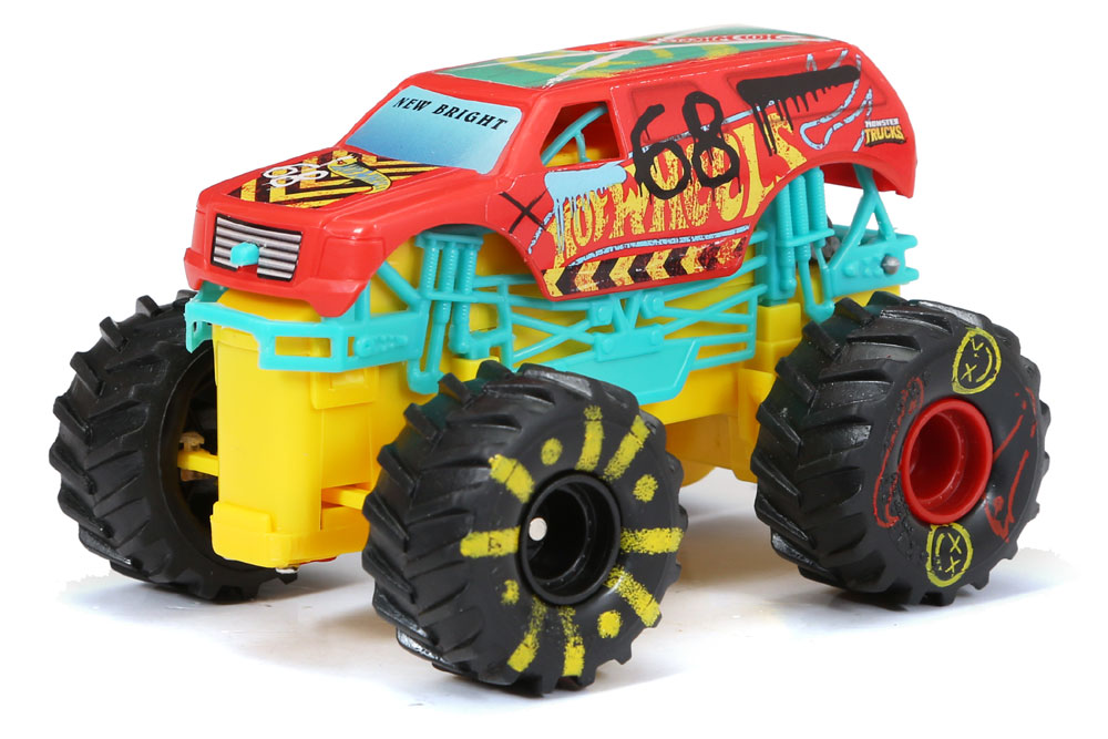 Monster Trucks Hot Wheels Roda-Livre Escala 1:64 - Tri-to Crush-me -  Apteryx Brinquedos