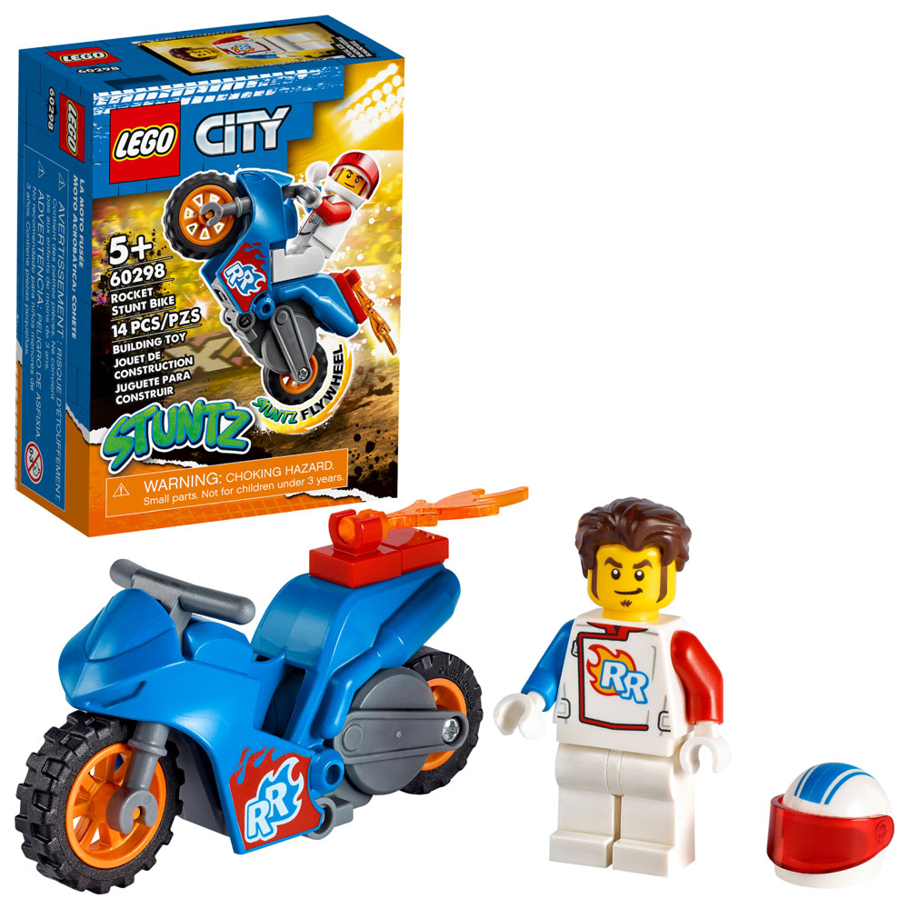 LEGO City Stuntz Rocket Stunt Bike 60298 (14 pieces) | Toys R Us Canada