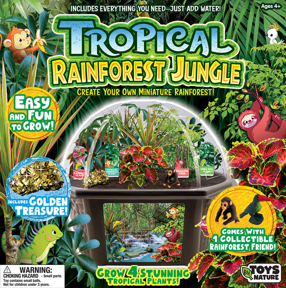 Tropical Rainforest Jungle Biosphere Terrarium - English Edition | Toys ...