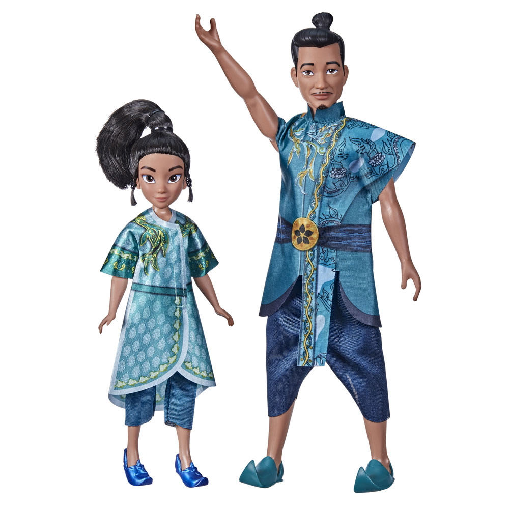 Disney Raya and the Last Dragon Young Raya and Chief Benja Dolls with  Clothes