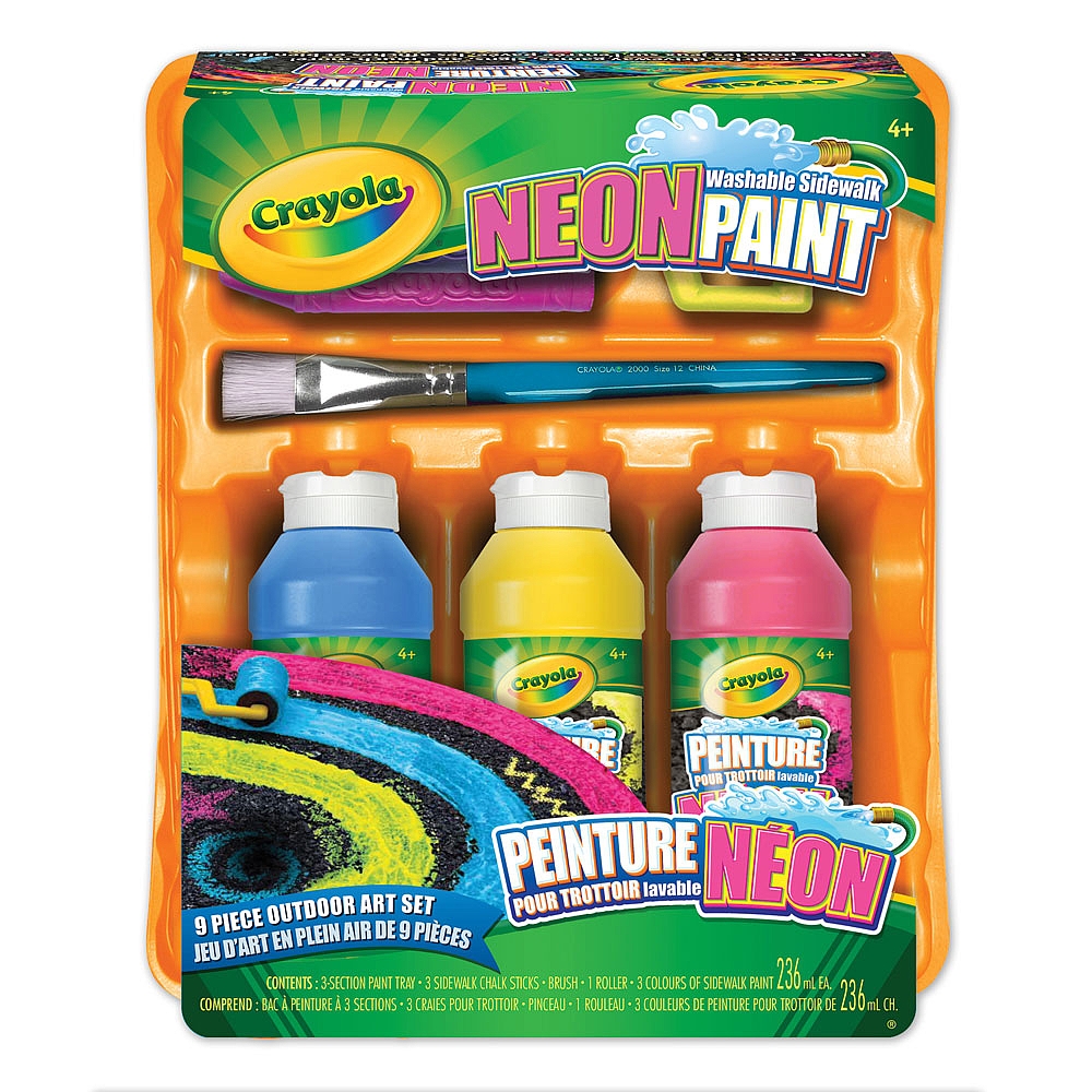crayola peinture pour trottoir lavable neon toys r us canada coloriage princesse