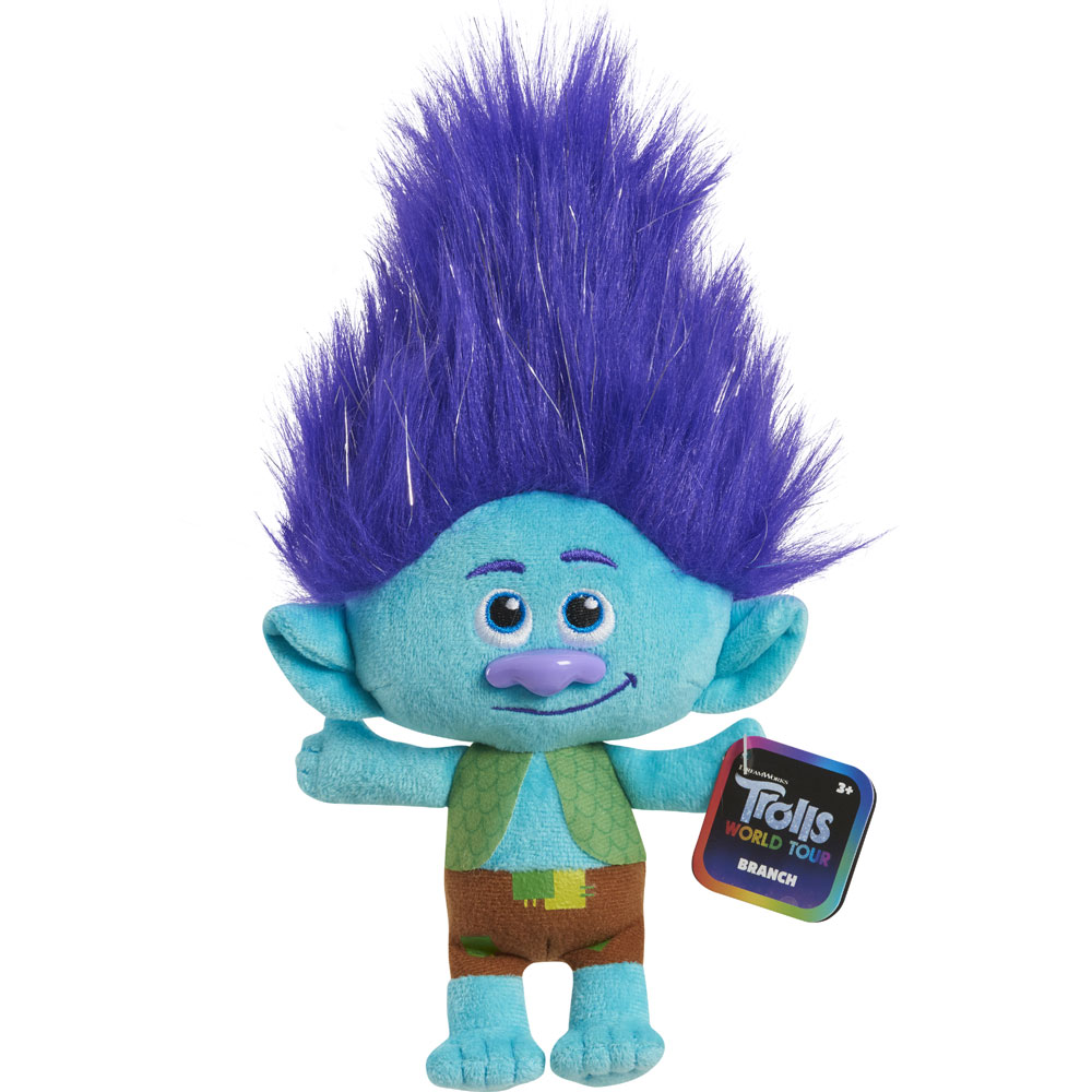 Dreamworks Trolls World Tour 8 Inch Small Plush Branch 