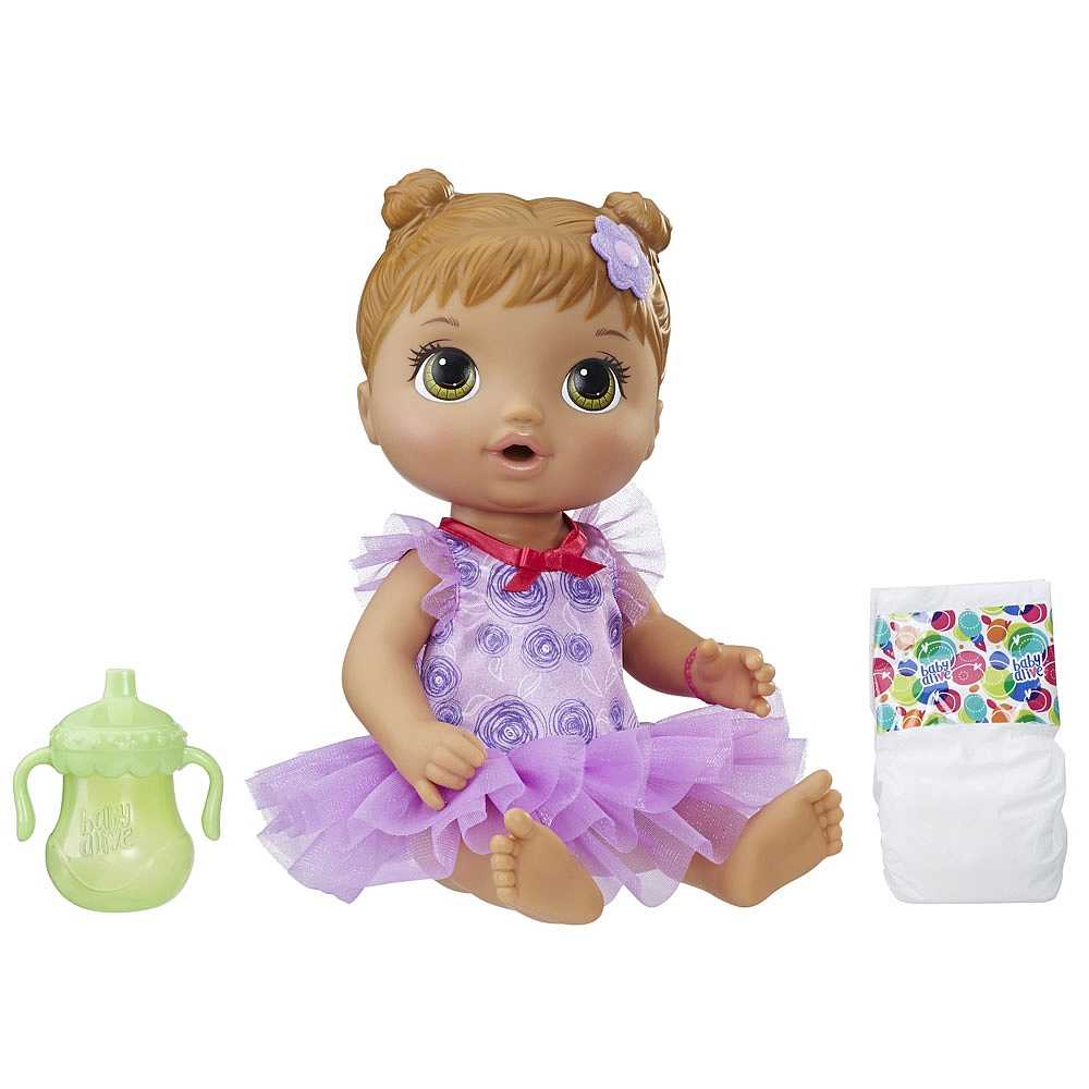 Baby Alive Dance Class Baby (Brown Sculpted Hair) R Exclusive Toys