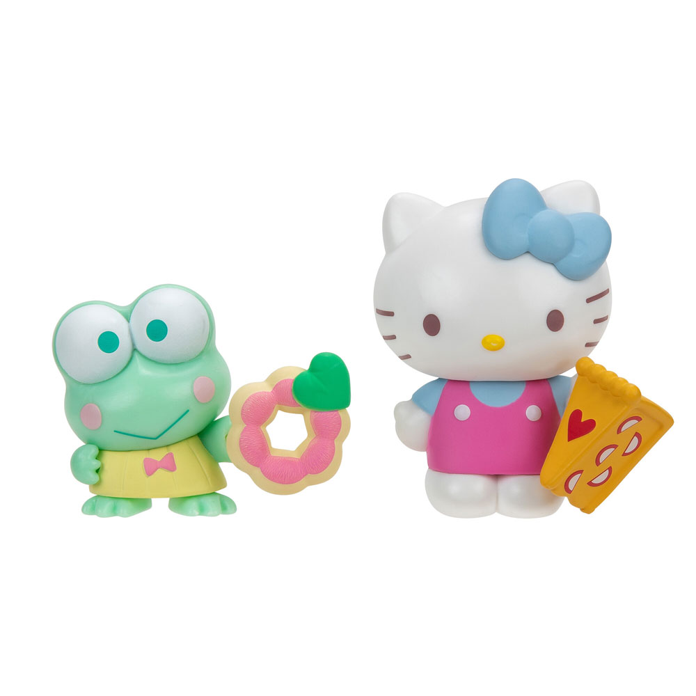 Hello Kitty And Friends Figure 2 Pack Sweet And Salty Hello Kitty Apple Pie And Keroppi Mochi Donut