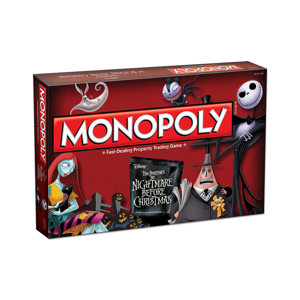 Monopoly: Disney Tim Burton's The Nightmare Before Christmas Edition Board Game, Fun Family Game, Board Game for Kids Ages 8 and Up ( Exclusive)