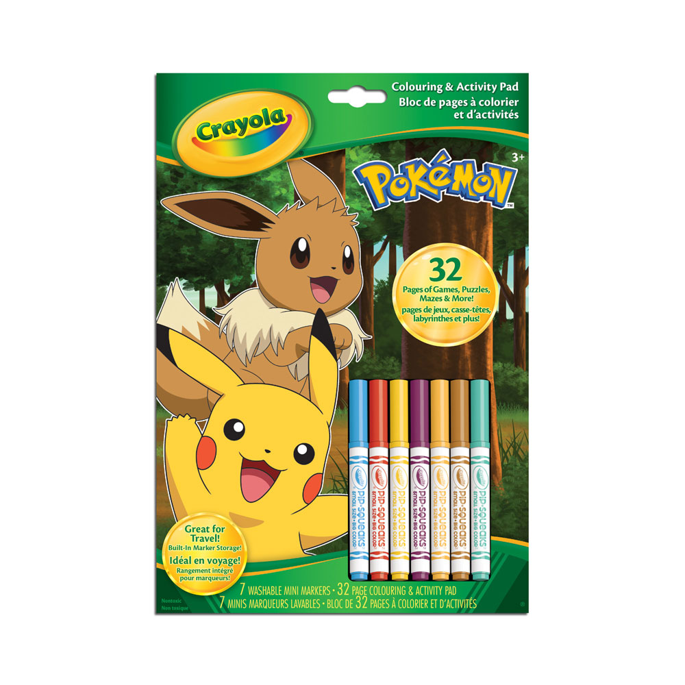 Livre Pokémon - Coloriage par numéro - 40 pages de coloriage ! 12 crayons à  colorier !