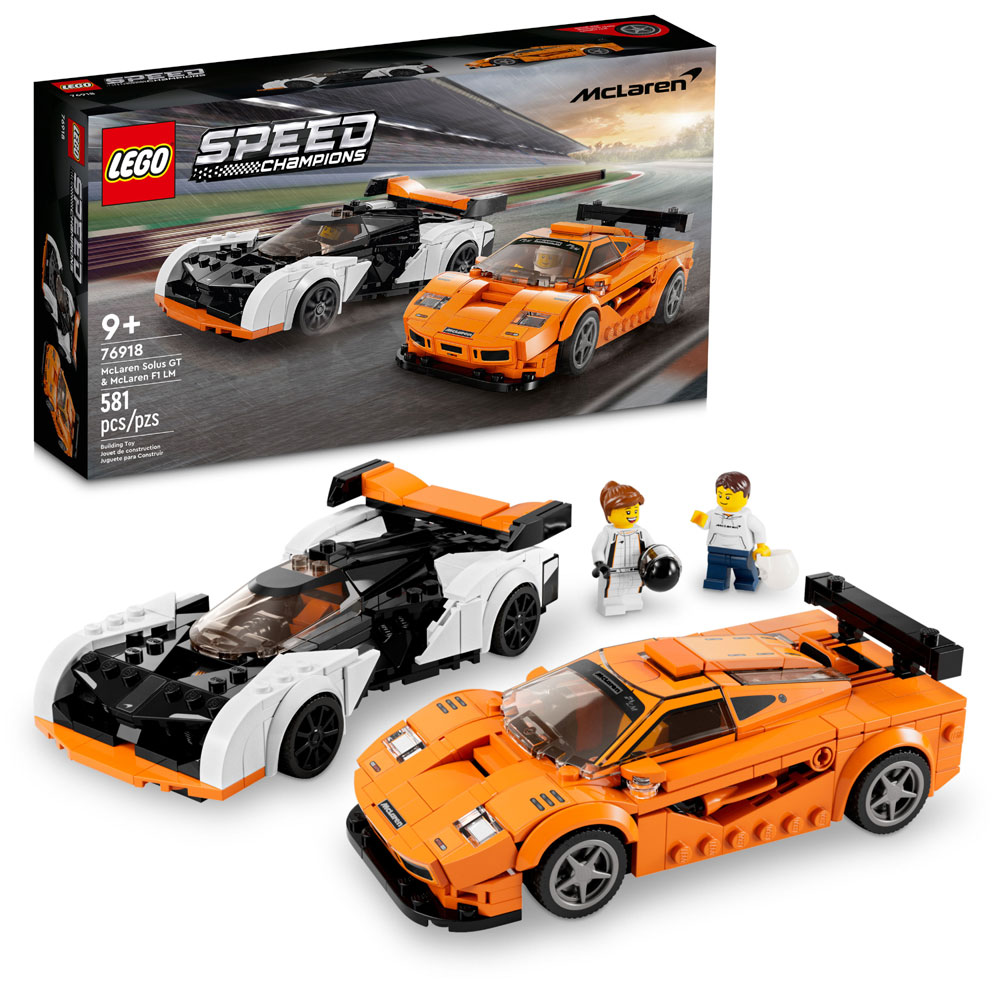 Buy LEGO Speed Champions McLaren Solus GT and McLaren F1 LM 76918 Building  Toy Set (581 Pieces) for CAD 45.99 | Toys R Us Canada