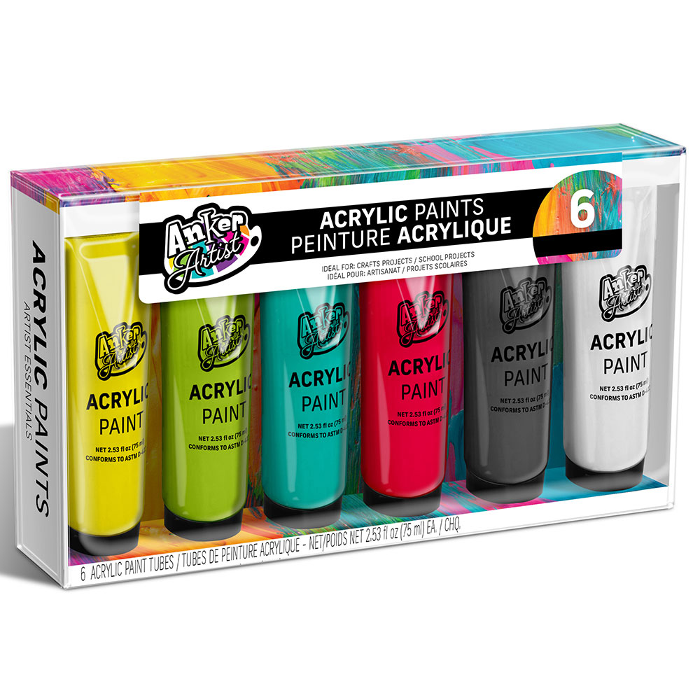 Acrylic Paint - 6 Pack 