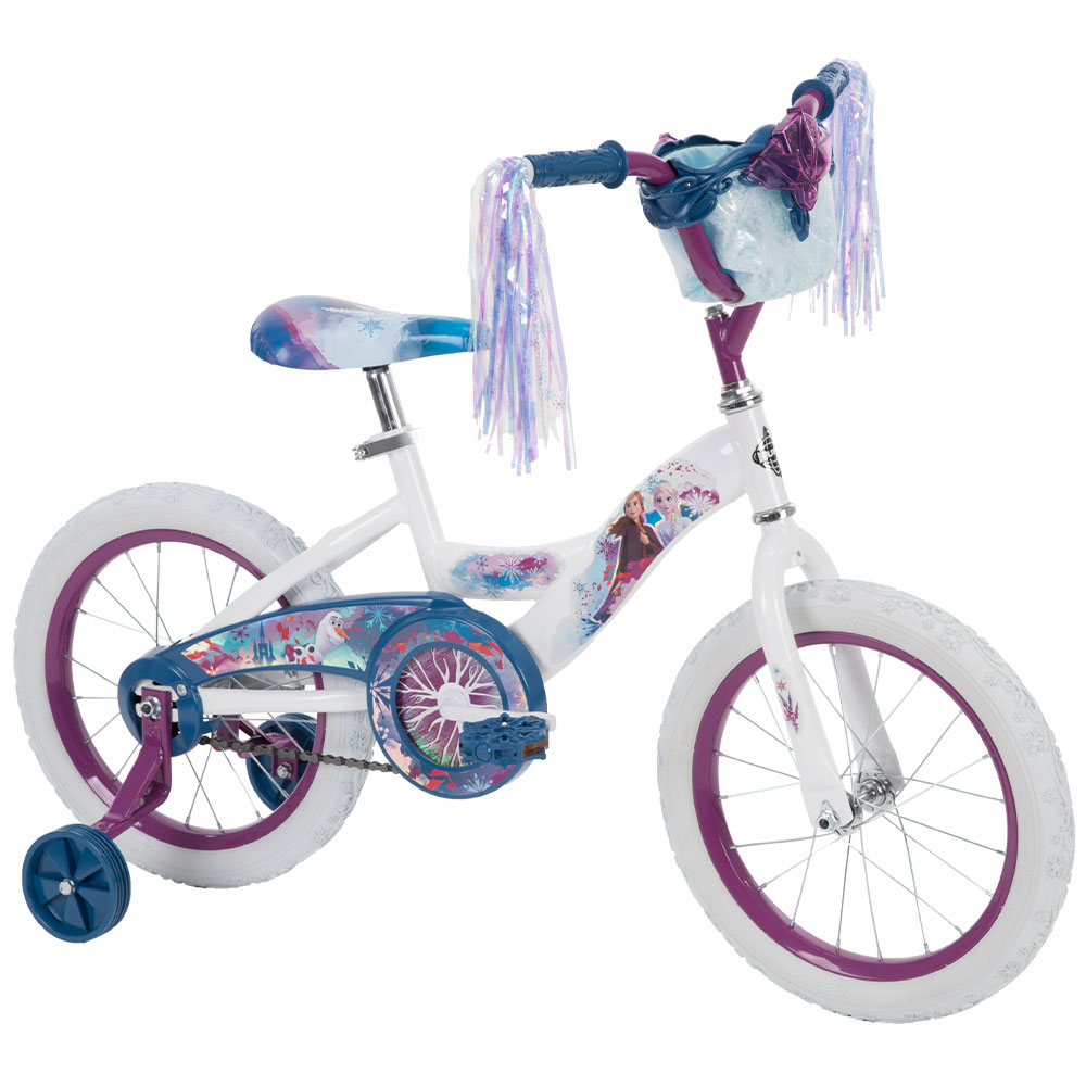 Reines des Neiges de Disney vélo 12po pour filles, Bleu, par Huffy Idéal  pour les 3 à 5 ans 