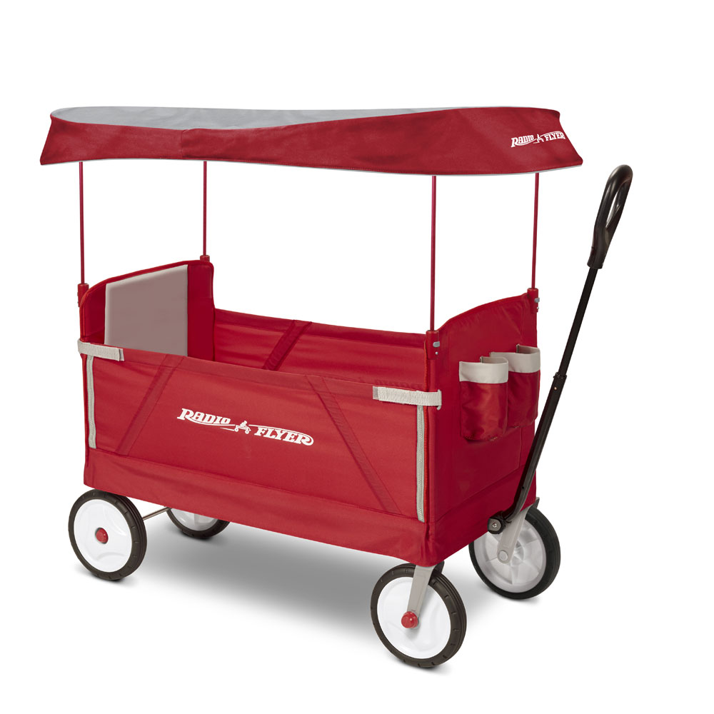 RADIO FLYER Chariot pliable 3-en-1 pour enfant, vert 3975Z