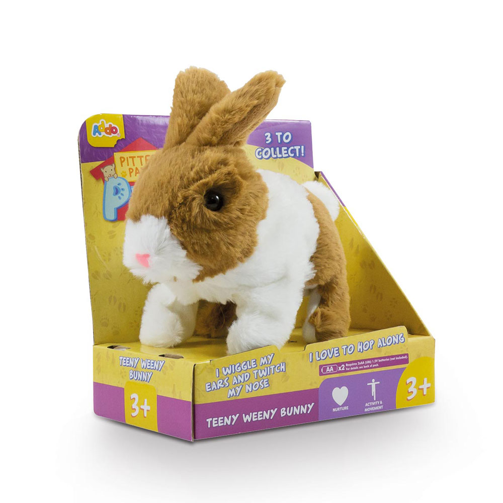 Pitter Patter Pets Teeny Weeny Bunny Brown and White R Exclusive