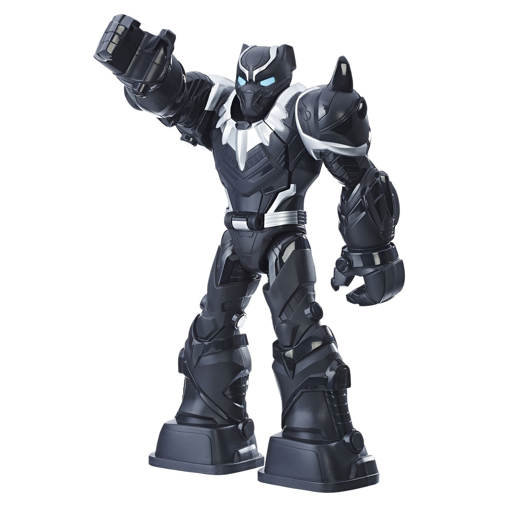 Playskool Heroes Marvel Super Hero Adventures Mech Armor Black Panther ...