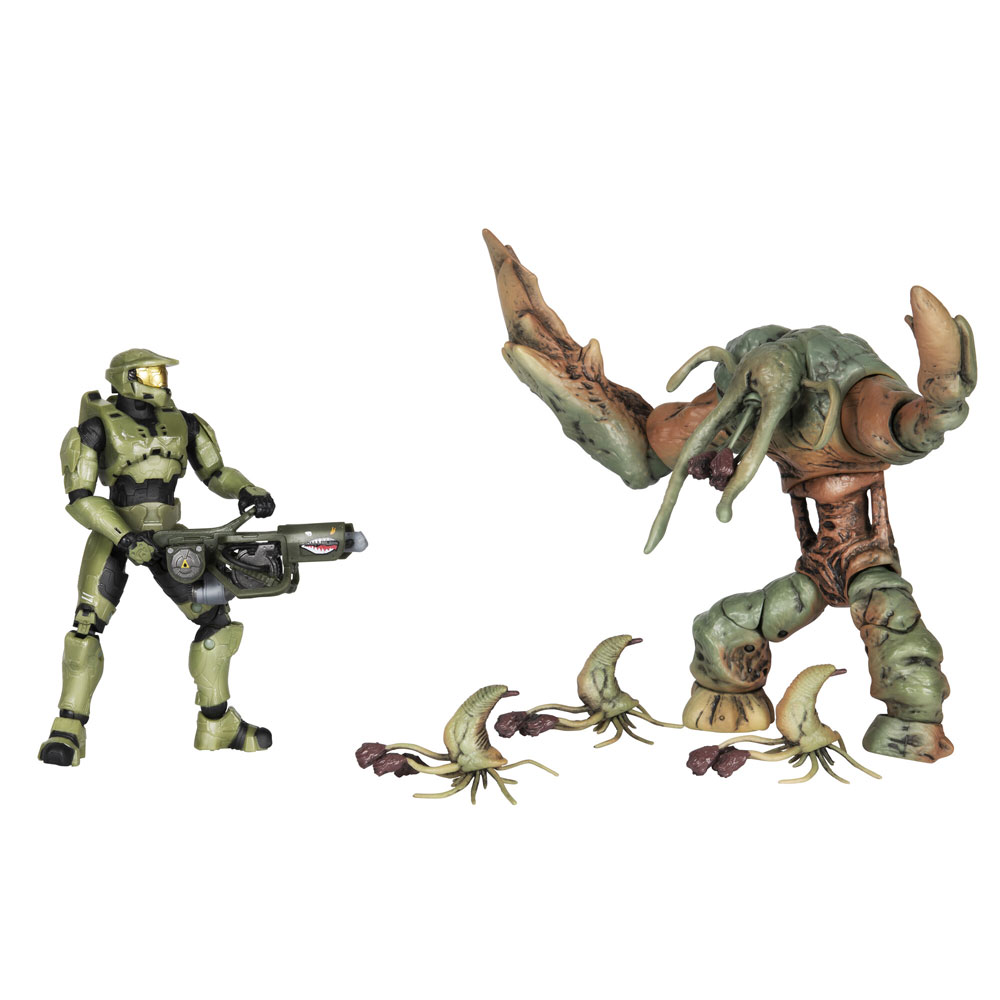 World Of Halo Figure 2 Pack Master Chief Flood Tank Form With Flood