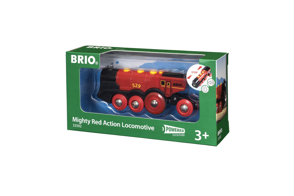 brio mighty red locomotive