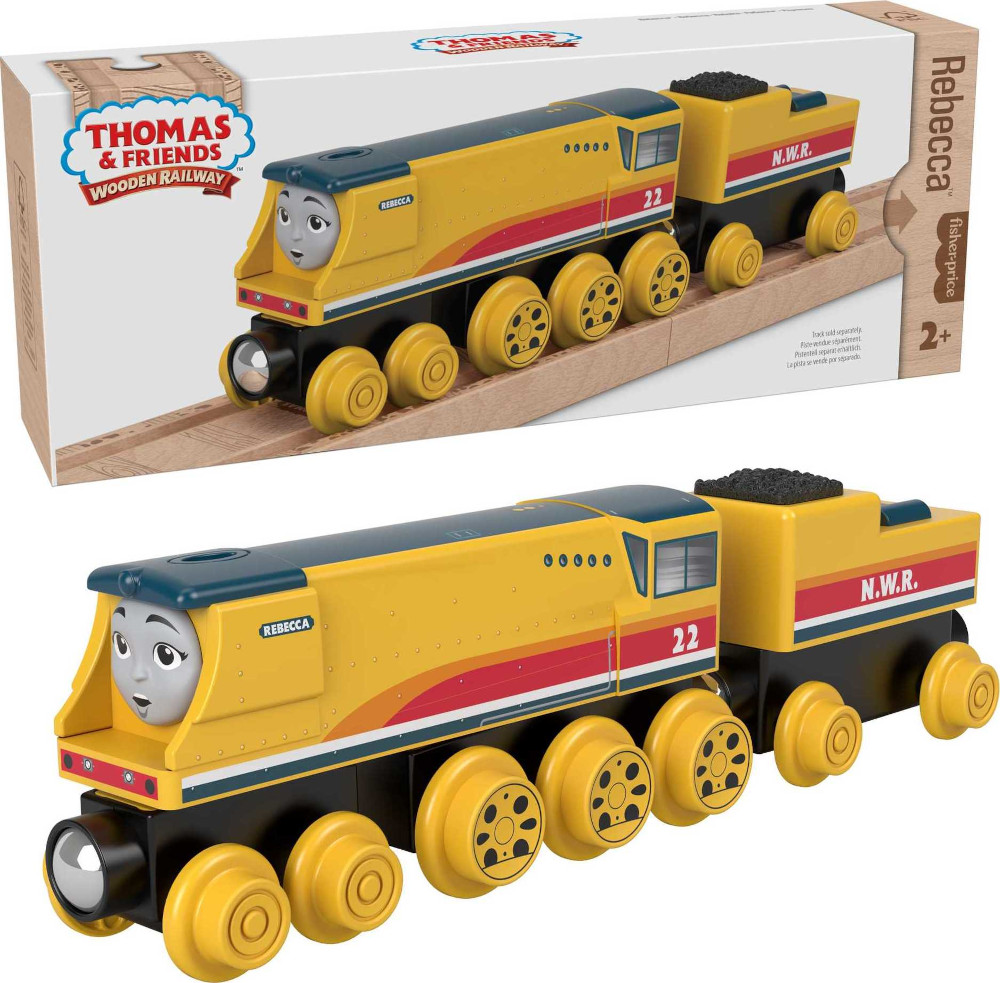 Thomas and Friends Wooden Railway Rebecca Engine and Coal-Car | Toys R ...