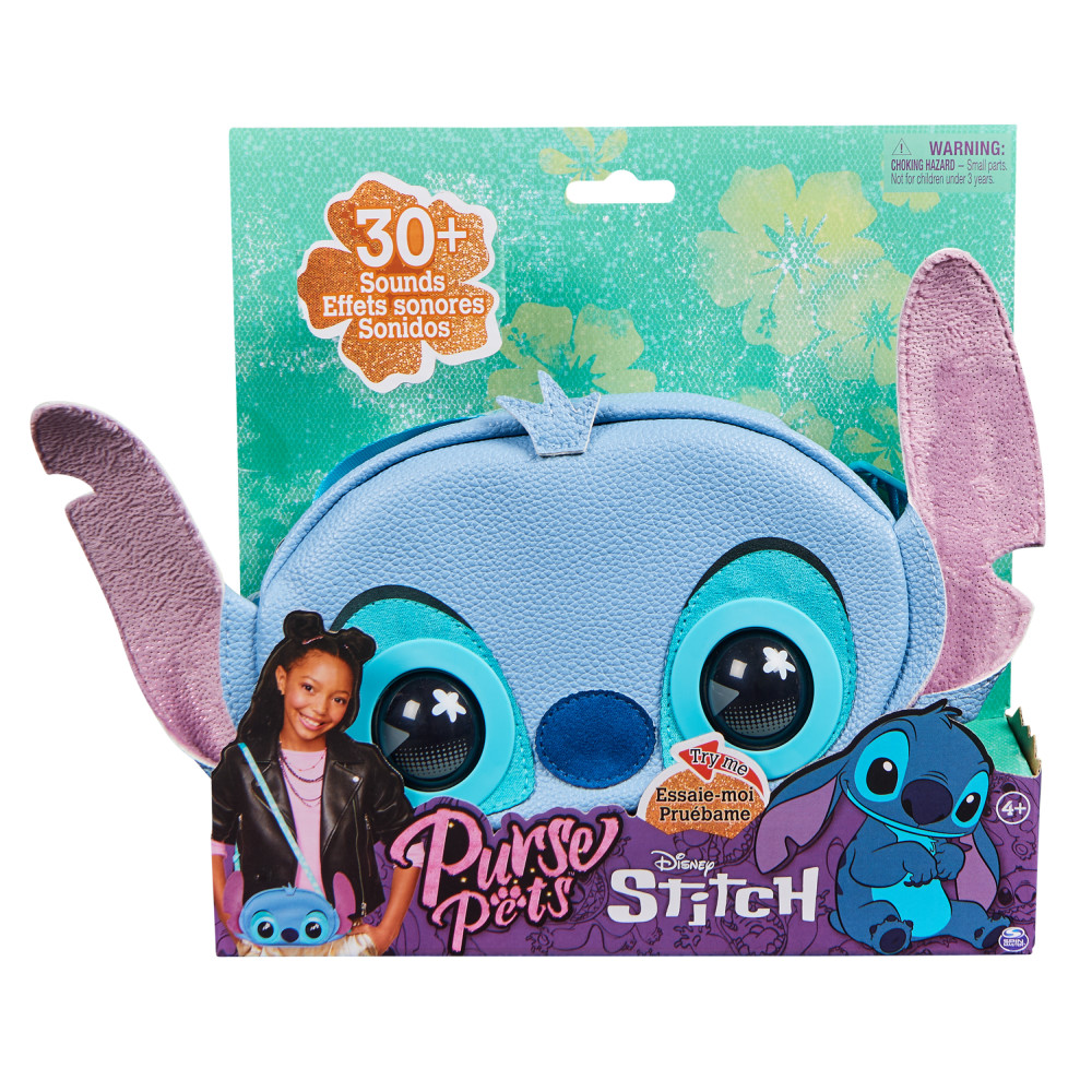 Purse Pets, Disney Stitch Interactive Pet Toy and Shoulder Bag with ...