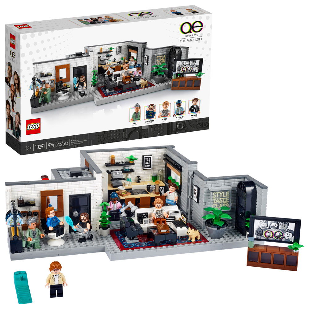 Only 45.00 usd for Retired Set 10291 Queer Eye - The Fab 5 Loft