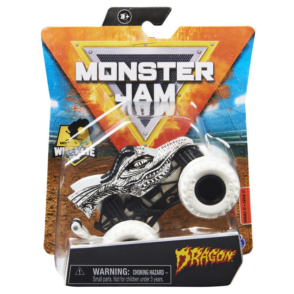 Monster Jam, Official Dragon Monster Truck, Die-Cast Vehicle, Max ...