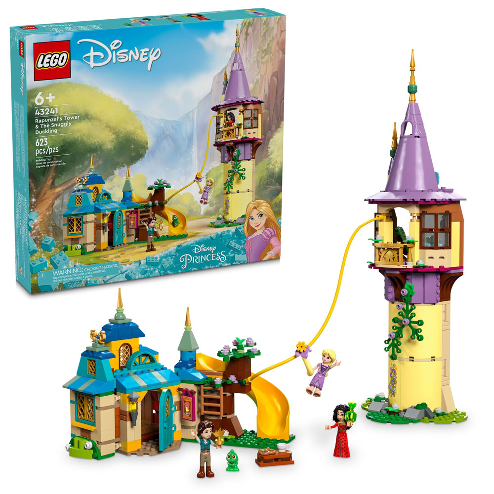 Lego tour de princesse de raiponce, 369 pièces, jouets pour enfants, blocs  de Construction Lego, cadeaux