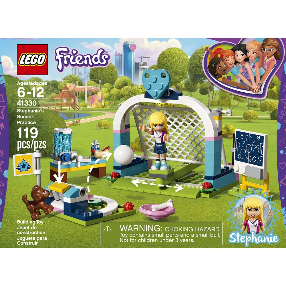 lego friends stephanie's soccer practice 41330