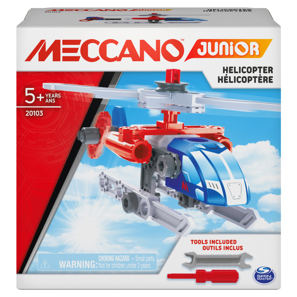 Meccano Junior, Helicopter STEAM Model Building Kit | Toys R Us