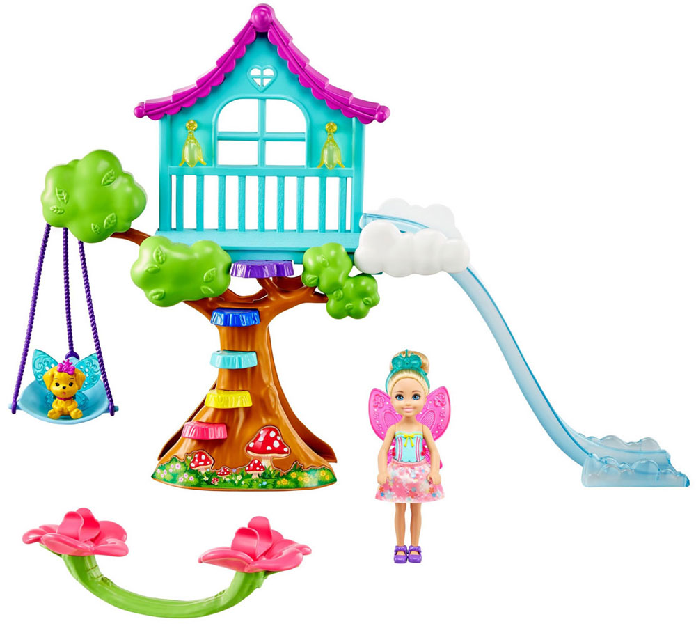 Barbie Dreamtopia Chelsea Fairy Doll and Fairytale Treehouse