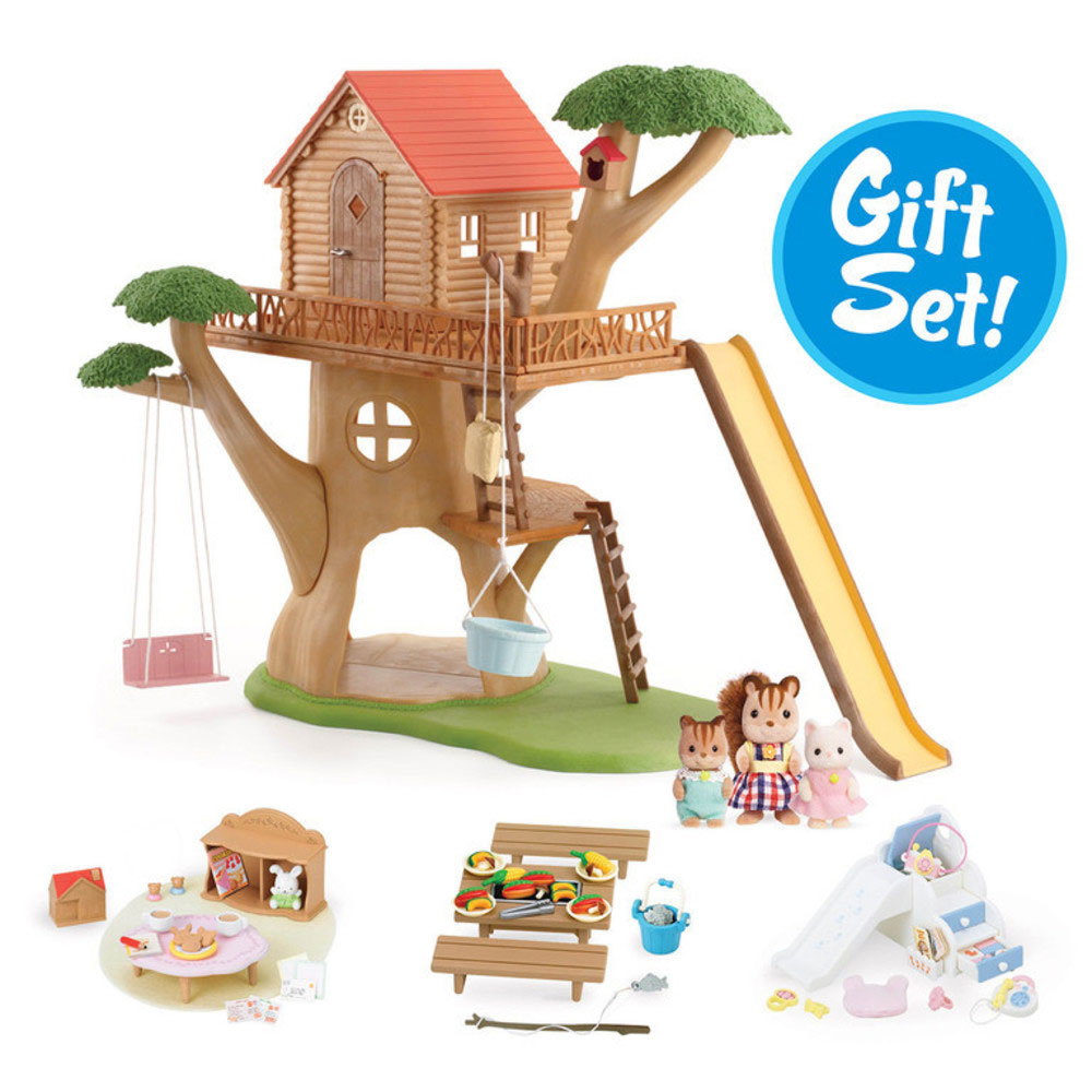 calico critters adventure treehouse gift set