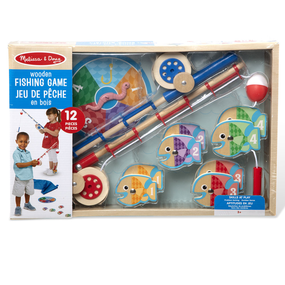 Wooden Toy Magnetic Fishing Game 6 fish – ingrid´s toys
