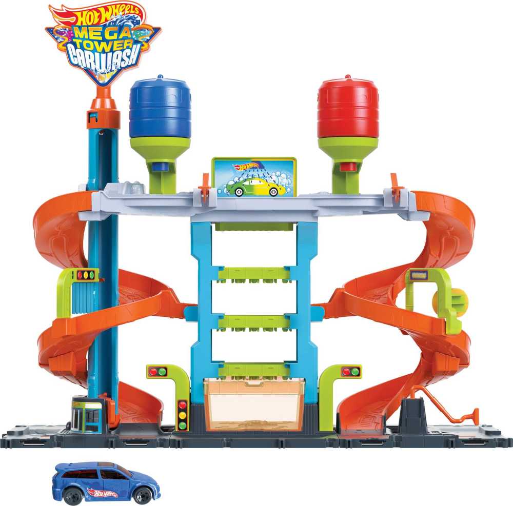 Hot Wheels Mega Tower Car Wash | Toys R Us Canada