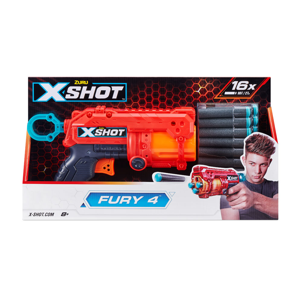 Buy X-Shot Excel Fury 4 Blaster (16 Darts) for CAD 11.99 | Toys R Us Canada