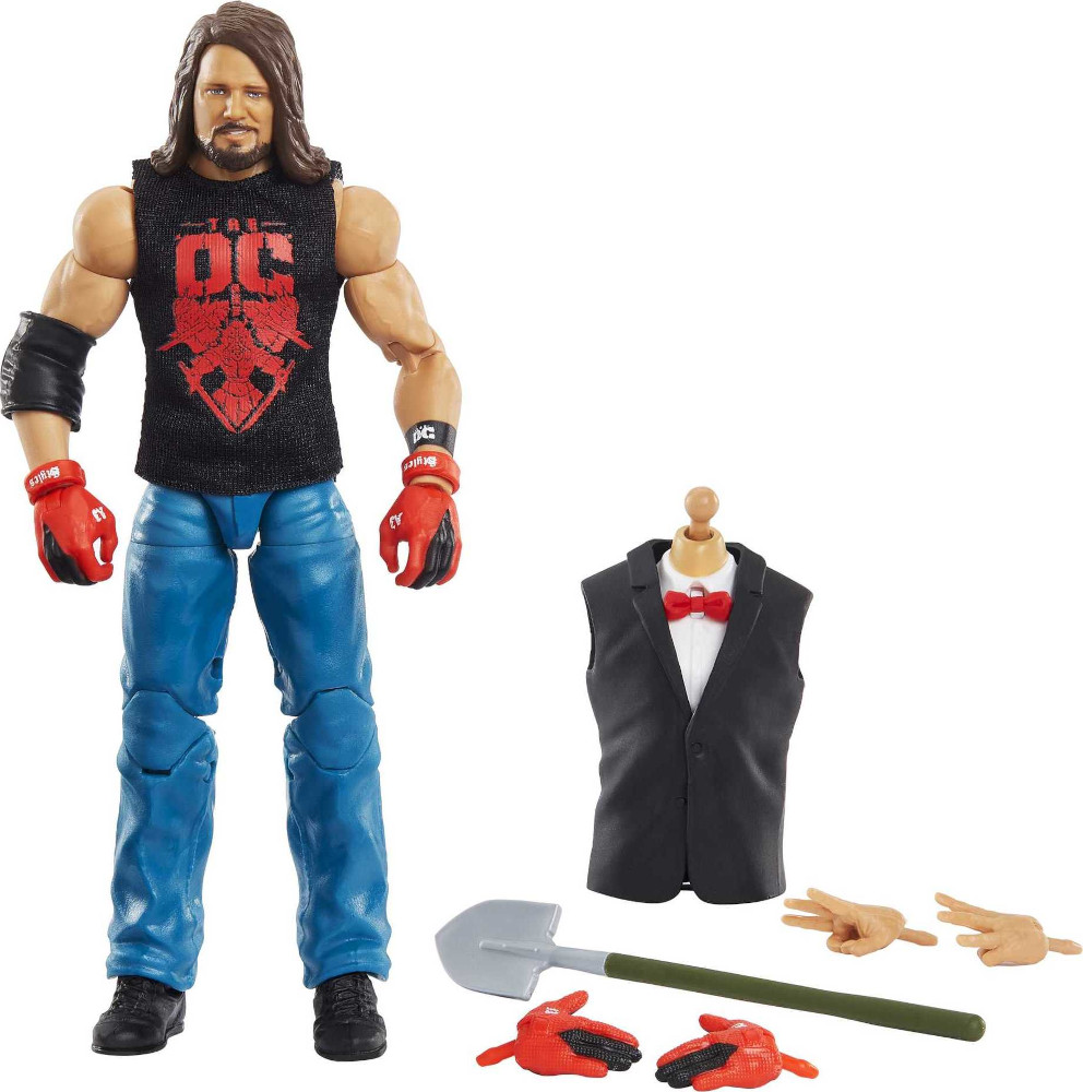 Buy WWE WrestleMania AJ Styles Elite Collection Action Figure for CAD 19.78  | Toys R Us Canada