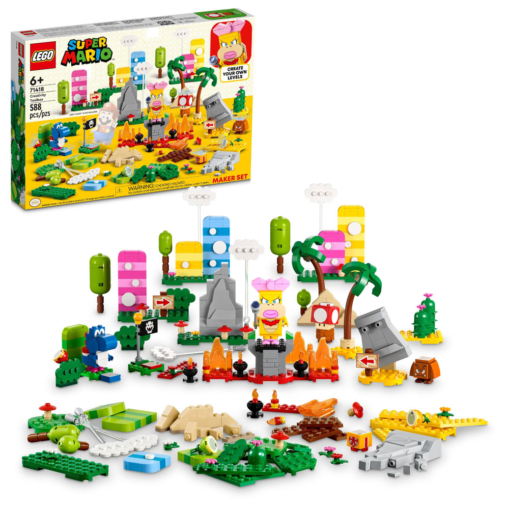 LEGO Super Mario Creativity Toolbox Maker Set Building Toy Set 71418 ...