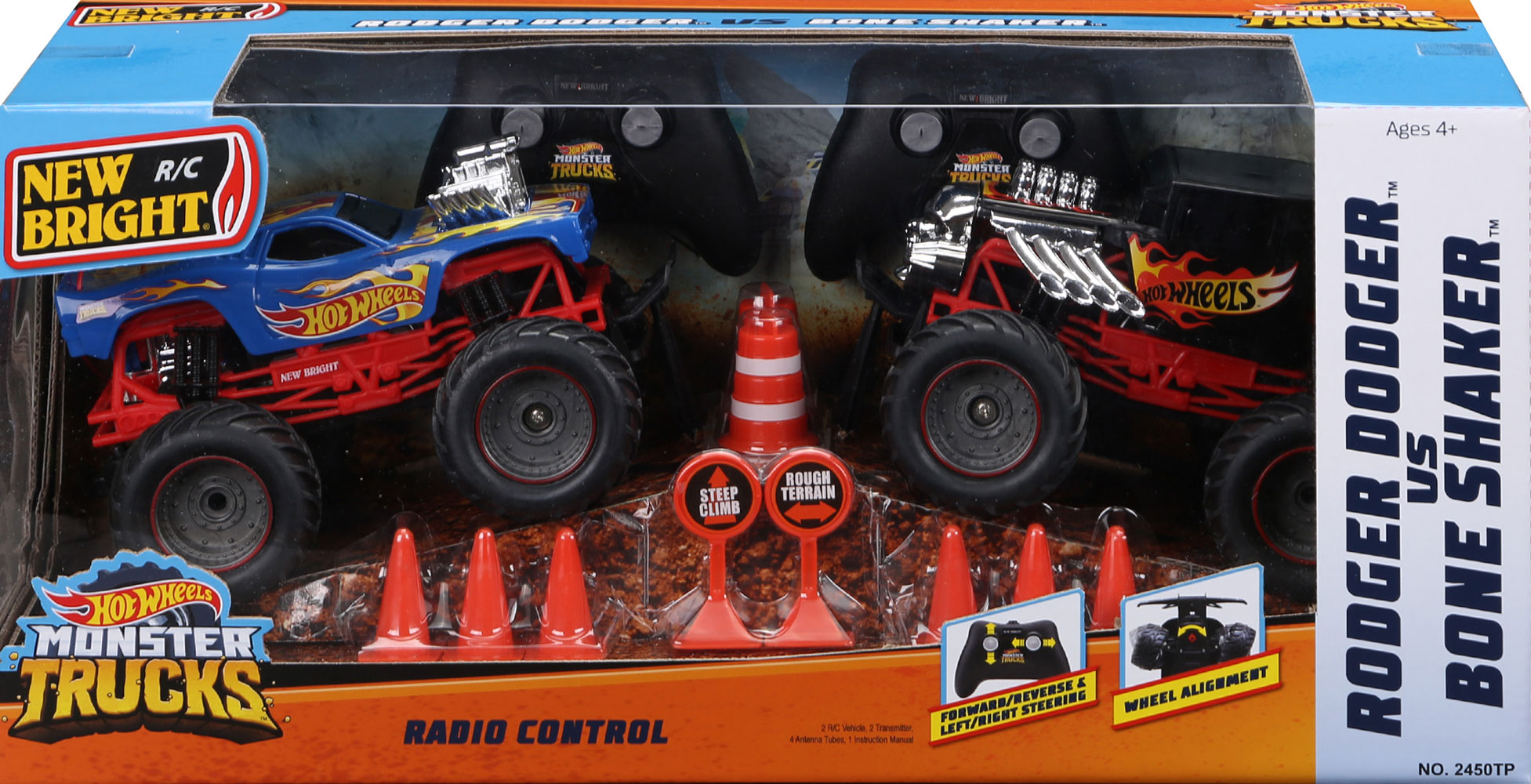 New Bright RC 1:24 Scale Hot Wheels Monster Truck Radio Control Toy