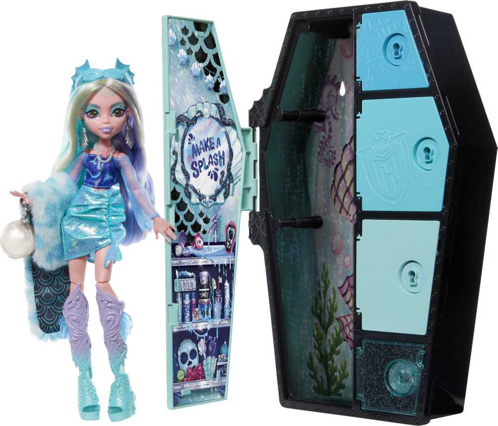 Monster High Doll, Lagoona Blue, Skulltimate Secrets: Fearidescent