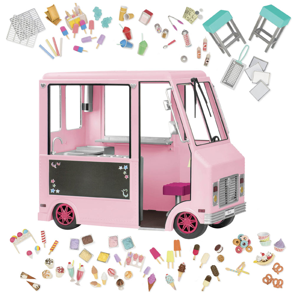 Our Generation Sweet Stop Ice Cream Truck Pink Toys R Us Canada