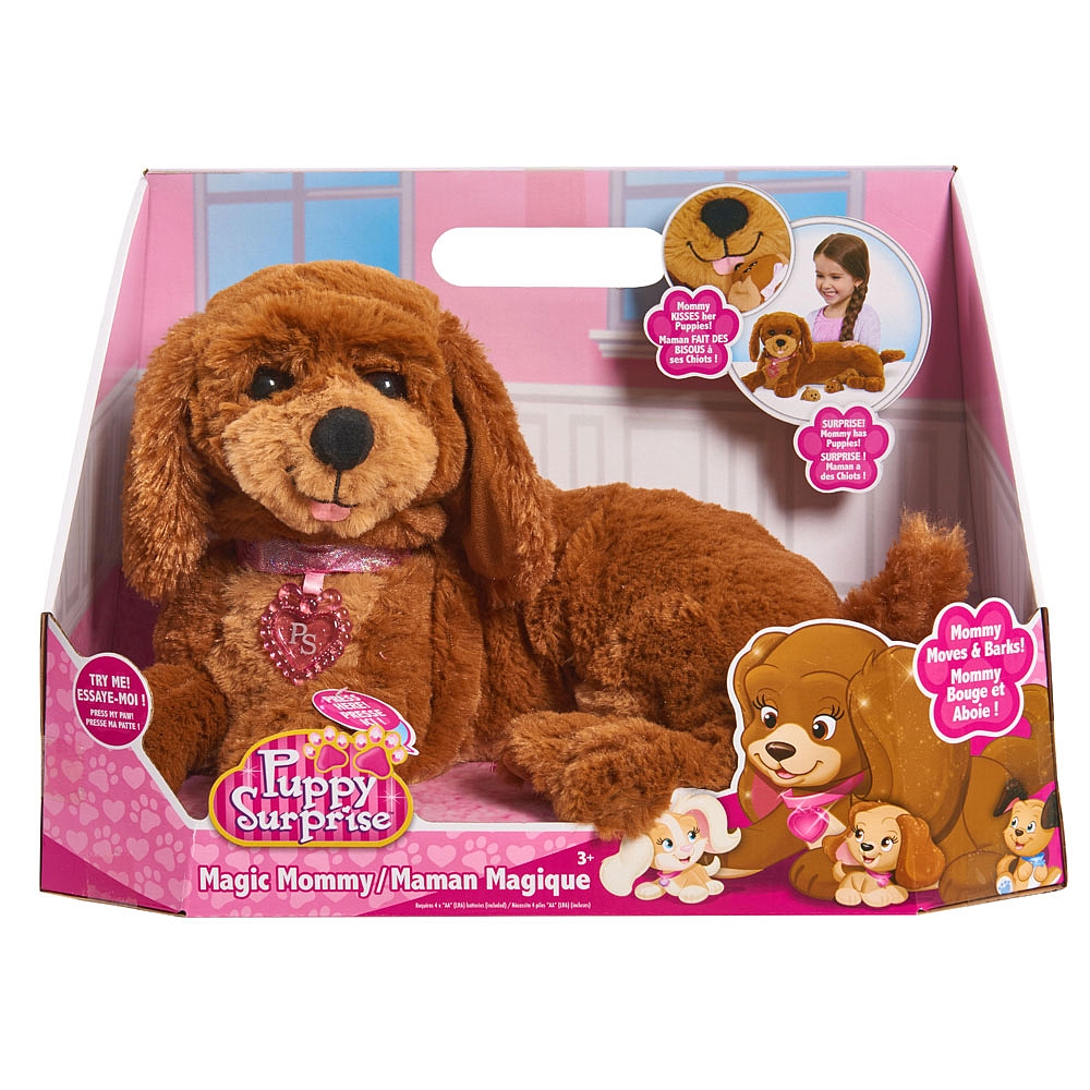 puppy surprise caramel plush