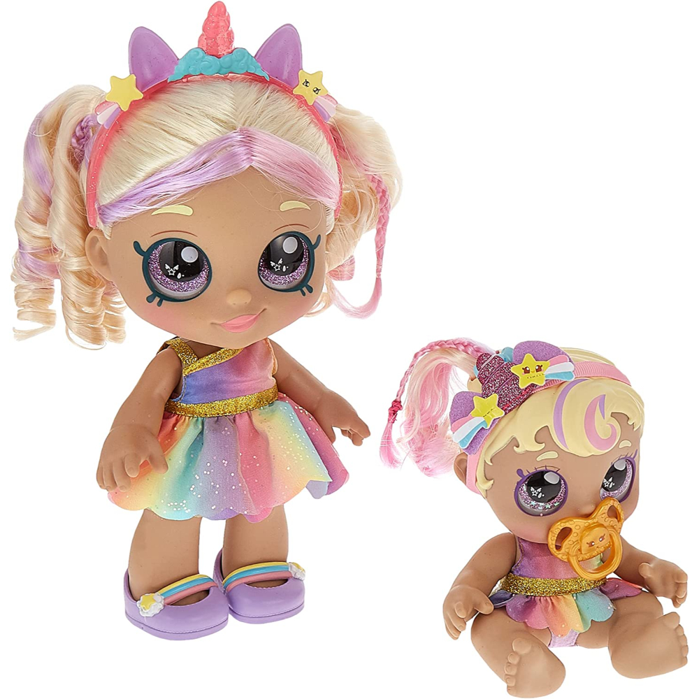 Kindi Kids Snack Time Friends: Mystabella Sisters Doll Set - English ...