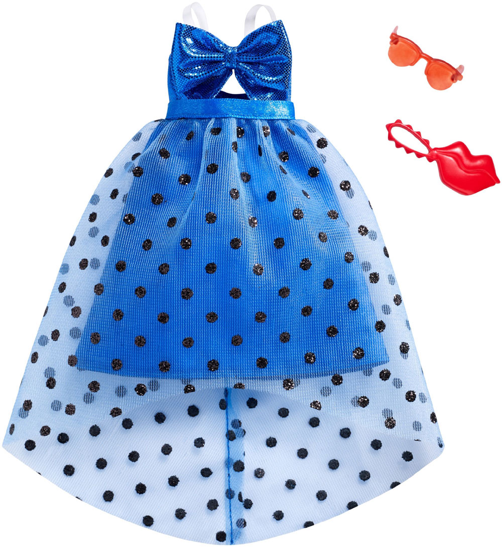 Barbie Fashions Pack, Blue Polka-Dot Dress | Toys R Us Canada