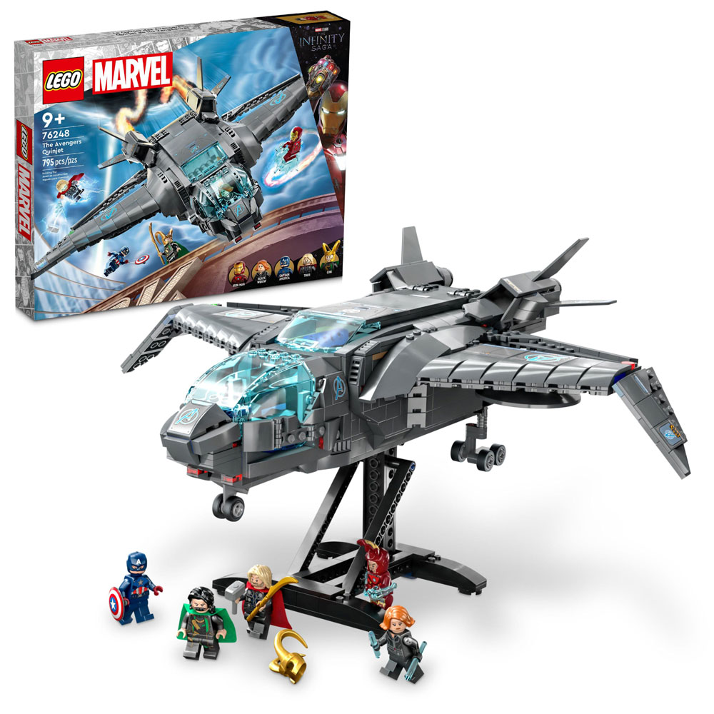 LEGO Marvel Le Quinjet des Avengers 76248 Ensemble de jeu de